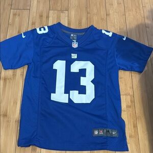 Nike Blue and White Jersey Youth Médium
